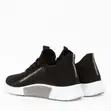 Crosshatch Men's Breathable Knit Trainers - Black - 2