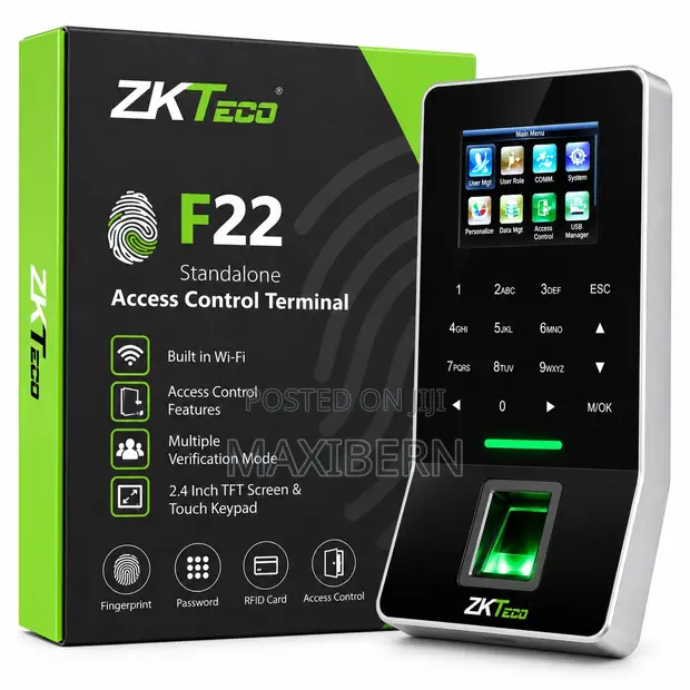 ZKTeco F22 Fingerprint Access Control Terminal - 1