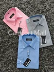 Ladies' Long-Sleeve Striped and Plain Cotton Shirt - 4
