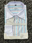Men's Long-Sleeve Cotton Shirts - Striped & Plain - 2