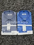 Men's Long-Sleeve Cotton Shirts - Striped & Plain - 4