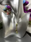 Gold Droopy Necklace for Ladies - 1