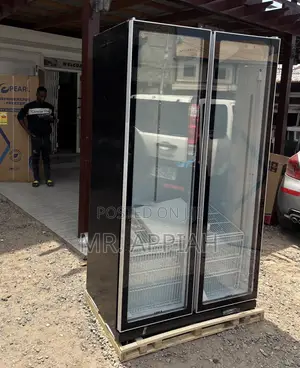 Pearl PVC-801-27AA Double Door Electric Fridge (Black)