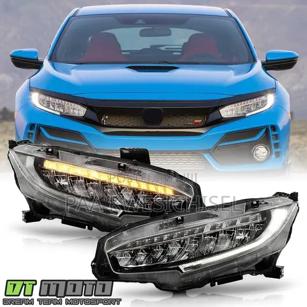 Honda Civic 2017-2020 LED Headlights Pair - 1