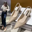 Black Women's 5cm Casual Sandals Heels - 4