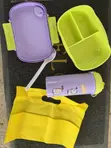 Kids Bowl and Water Bottle Set with Fork - 2