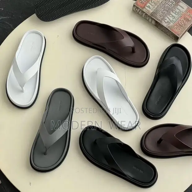 Zara Men's Leather Slippers - 1