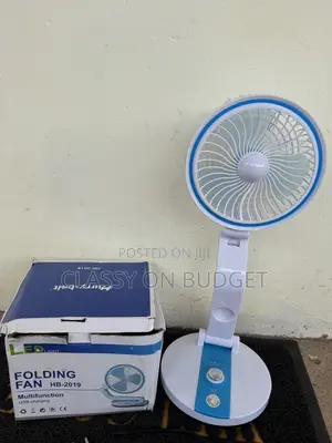 Rechargeable Desktop Fan with LED Light