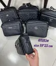 Quality Crossbody Sling Side Bag - Black Leather - 2