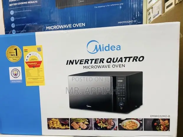 Brand New Midea 30L Microwave Oven (Black) - 1