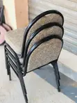 Brown Upholstered Banquet Chairs (Set of 4) - 3