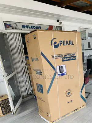 Pearl 690L Double Door Showcase Refrigerator - Black
