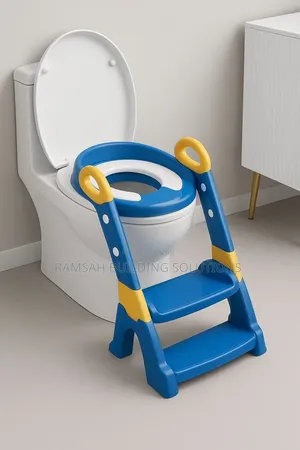 3-in-1 Kids Toilet Training Seat with Steps & Handles