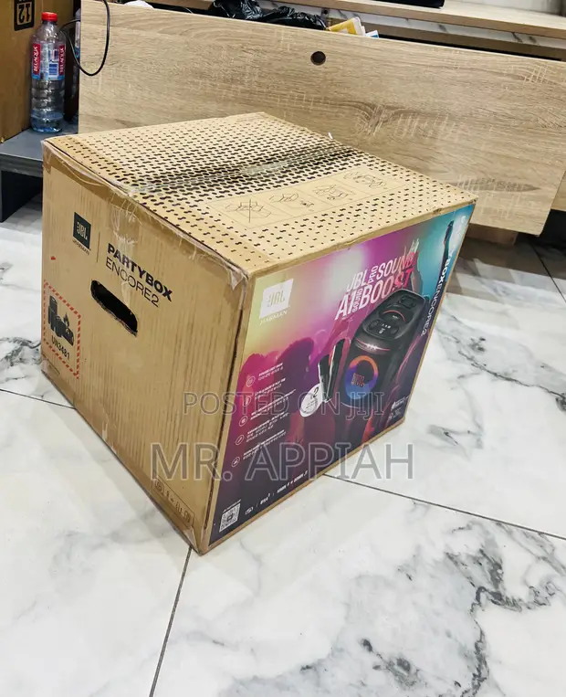 JBL Partybox Encore Essential Speaker with 2 Microphones - 1