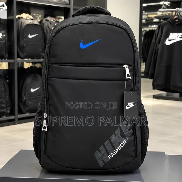 Plain Black Nike Backpack for School & Work - 1