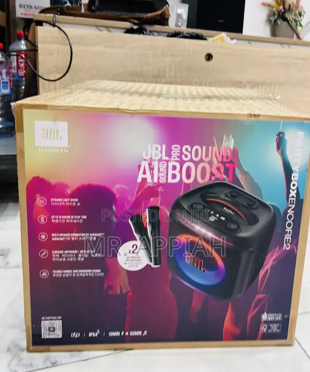 JBL Partybox Encore Essential Speaker (Black) - 1