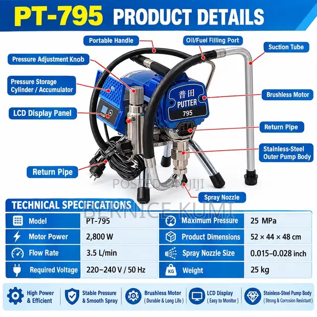 Alta Power Airless Pro Sprayer - Industrial - 1