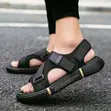 Men's Casual Summer Slide Sandals - Black - 4