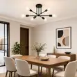Mythco Black 6-Light Sputnik Chandelier - 1