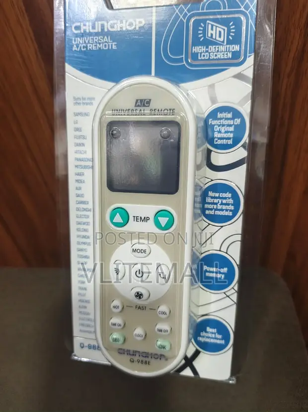 Chunghop Q-988E Universal Air Conditioner Remote - 1