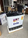 Classic Pearl 12kg Spin Dry Washing Machine (Black/White) - 2