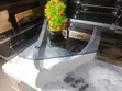 Royal Comfort Triangular Glass Center Table - 1