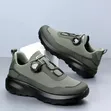 Outdoor Daily Walking Non-Slip Dial Lace Sneakers - Green - 1