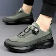 Outdoor Daily Walking Non-Slip Dial Lace Sneakers - Green - 2