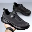 Outdoor Daily Walking Non-Slip Dial Lace Sneakers - Green - 3
