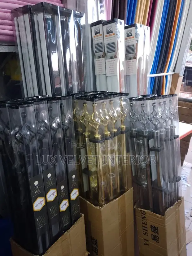Heavy Duty Extendable Curtain Rods with Brackets - All Sizes - 1