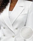 White Women's Suit - Beautiful Pattern, Quality Material - 2