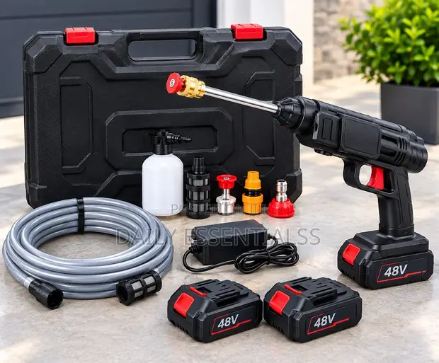 48V Cordless Pressure Washer with 2 Batteries - 1