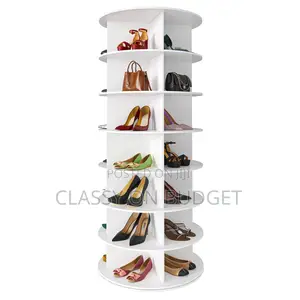 360° Rotating 7-Tier Bag & Shoe Rack