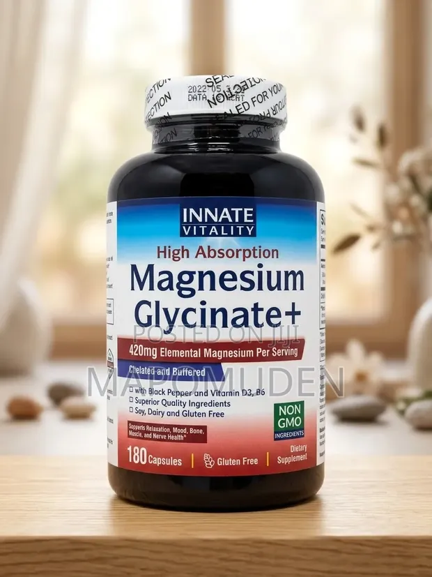 Magnesium Glycinate+ Vitamin D3 B6 Supplement - 1