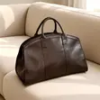 Luxury Leather Travel Duffel Bag - Premium Weekend Business - 4