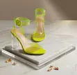 Mackin J Quality Neon Lime Heeled Sandals - Brand New - 2