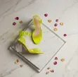 Mackin J Quality Neon Lime Heeled Sandals - Brand New - 3