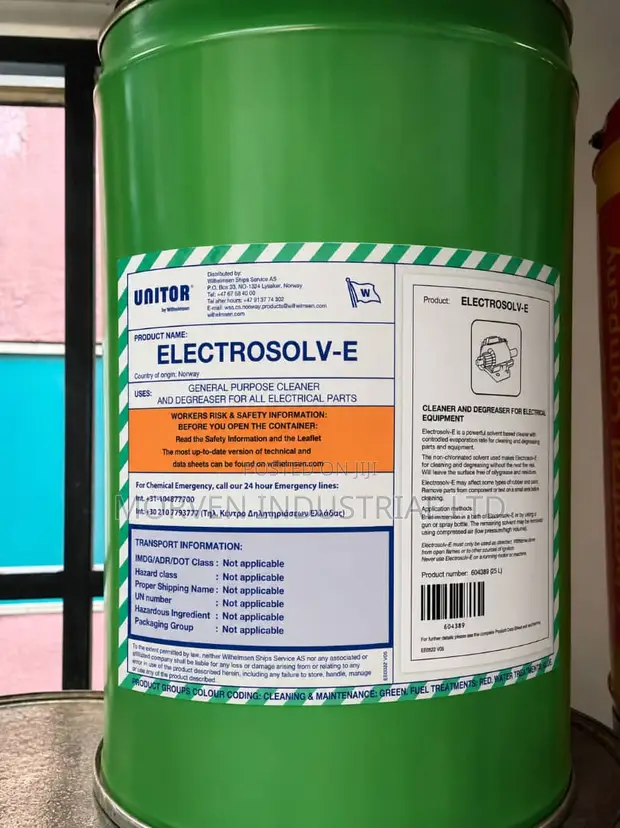 Unitor Electrosolv-E 25L Electrical Cleaner Degreaser - 1