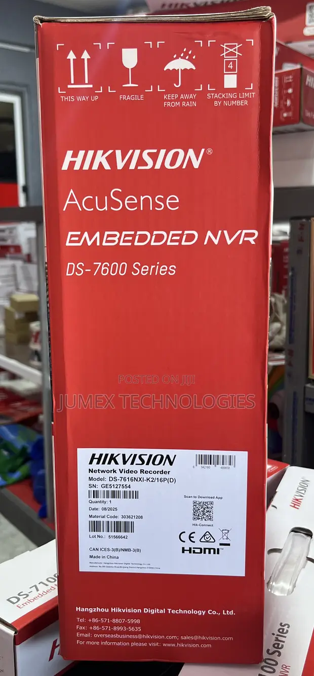Hikvision 16ch Acusense PoE NVR DS-7616NXI-I/16P - 1