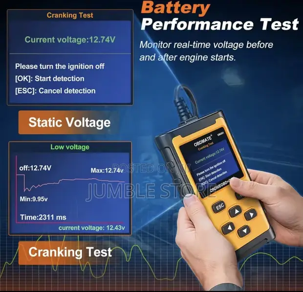OBDMATE OM301 OBD2 Car Diagnostic Scanner - 1