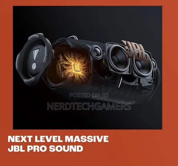 JBL Xtreme 4 Portable Waterproof Speaker - Black - 1