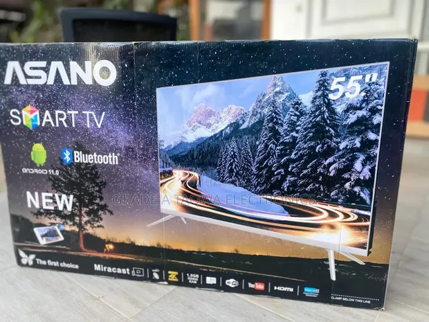Asano 55-Inch 4K UHD LED Android TV with Built-in Satellite Receiver - 1
