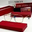 Cartier Luxury Rimless Sunglasses - Blue Gradient Lenses - 4