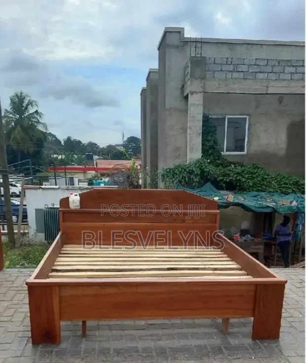 Wooden Double Bed Frame - 1