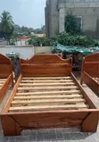 Wooden Double Bed Frame - 2