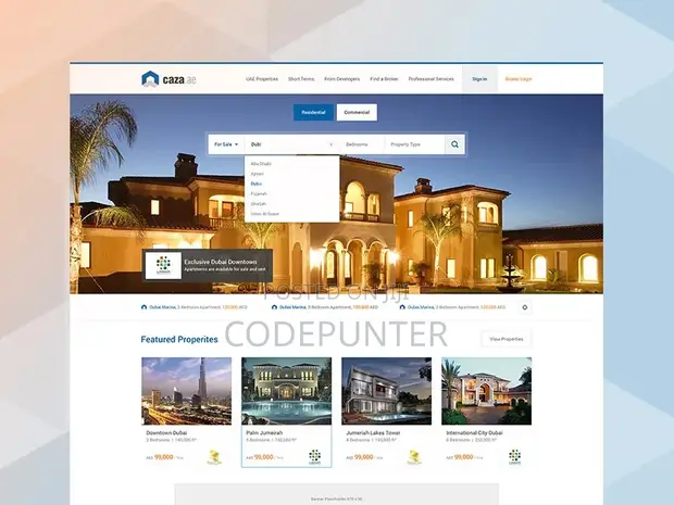 Real Estate Listing Website Development - 1