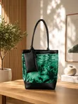 Luxury Tote Bag - Multicolor African Pattern - 1