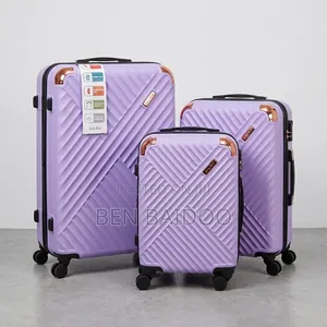 Plastic Suitcase 3-in-1 Set (4-Round Wheels)