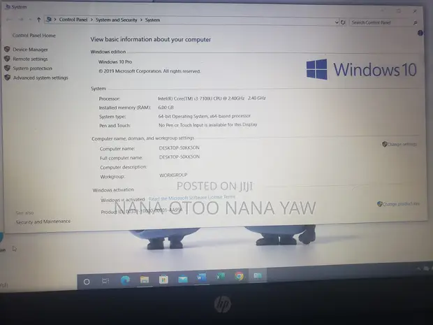 HP 15 Laptop: Intel Core i3, 6GB RAM, 256GB SSD - 1