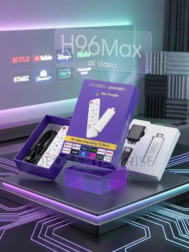 H96Max Ultra HD Android TV Stick - 1